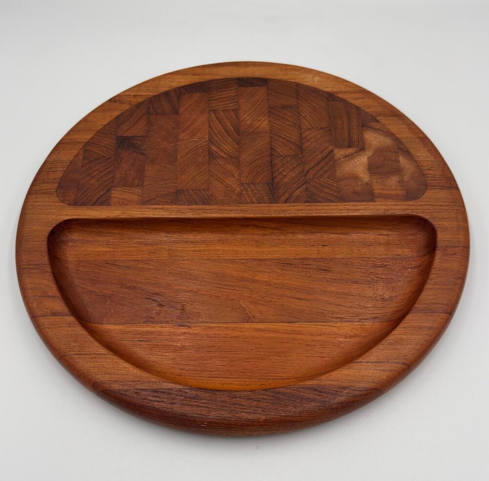 Vintage Teak Dansk Serving Tray Cutting Board Platter by Jens H. Quistgaard